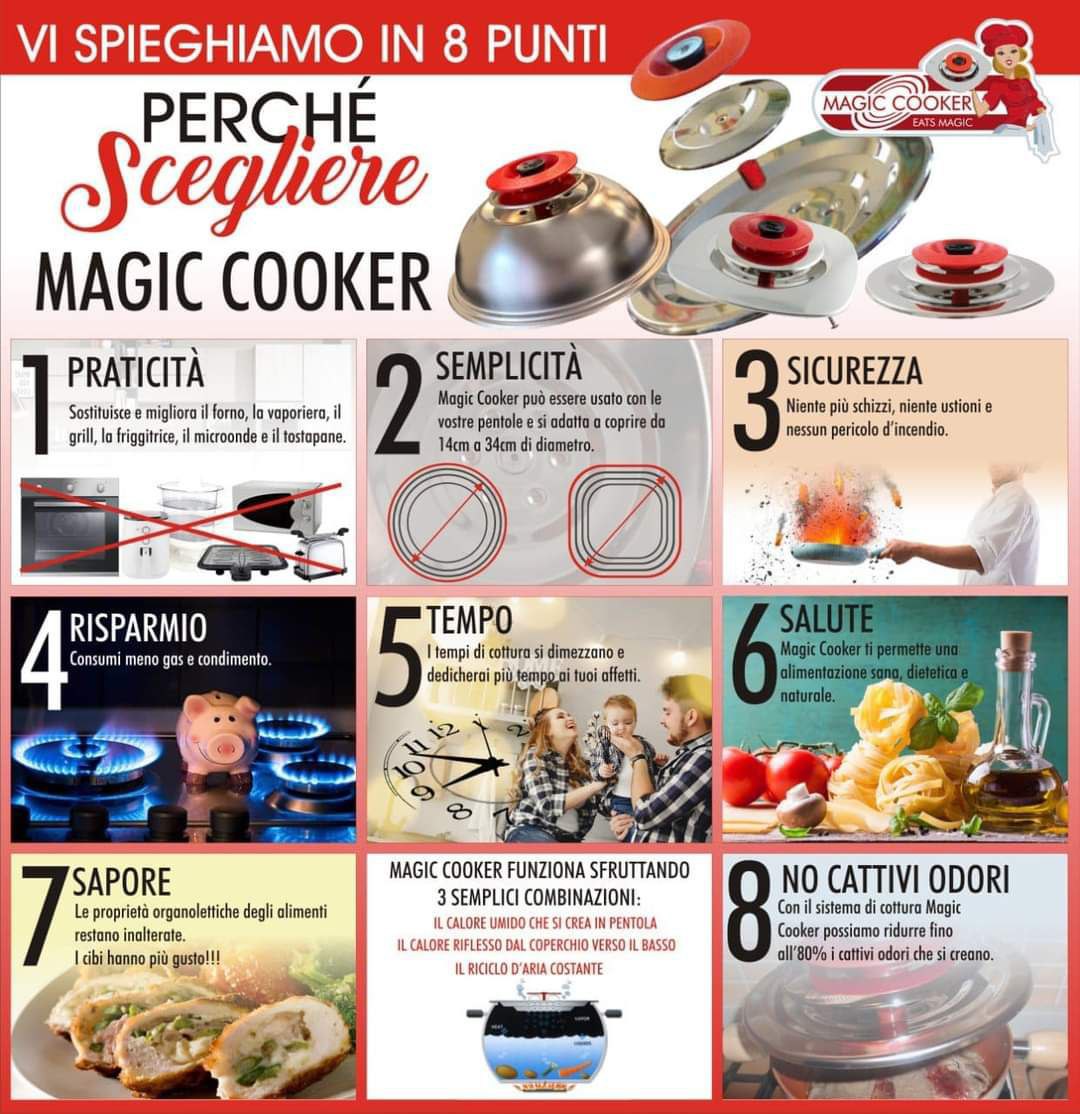 Gli otto punti di forza di Magic Cooker - Blog Rosso Magic Cooker